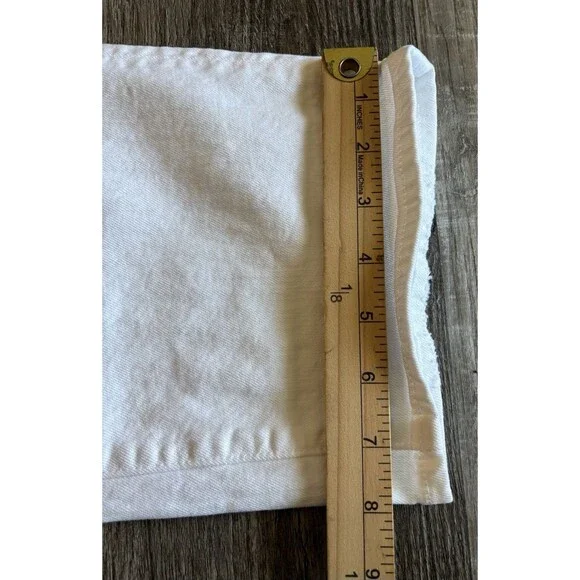 MOTHER Women's The Ditcher Crop Totally Innocent White Jeans Size 32 NWOT $189 - Picture 11 of 14
